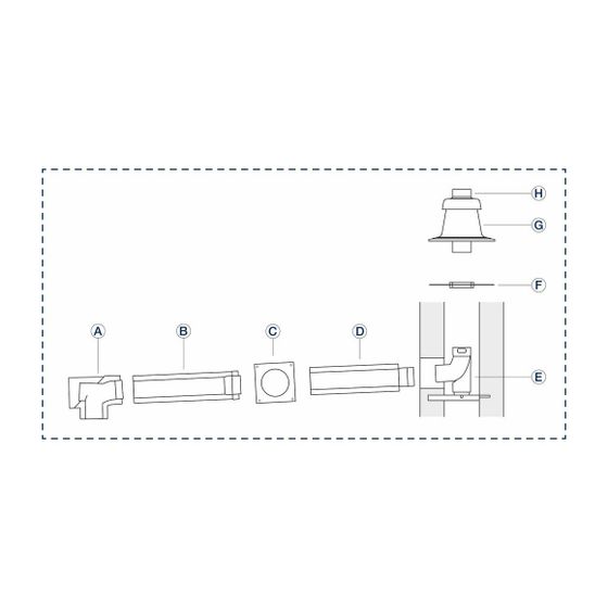 Buderus Grundbausatz GA-K, d. 110/160mm für Wärmeerzeuger mit KAS nach oben