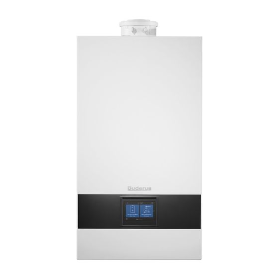 Buderus Logamax plus, Gas-Brennwertgerät GB172i.2-25 W H 25kW, Erdgas H, 3-Wege-Ventil