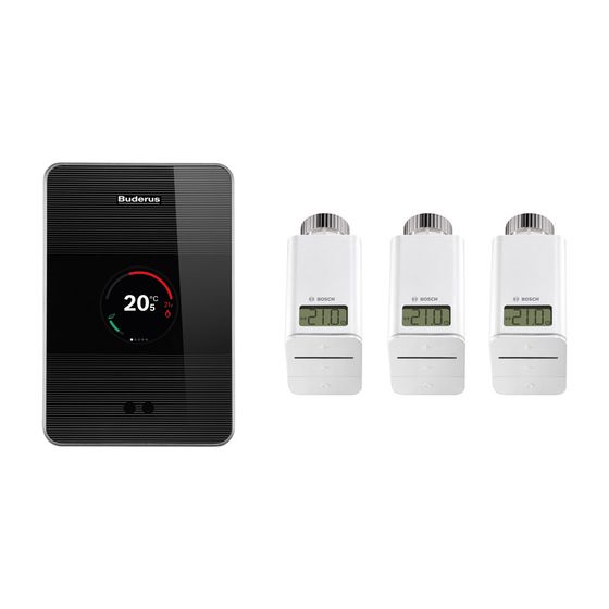 Buderus Logamatic Set TC 100.2 Set TC100.2 plus 3 Bosch Smart Home Heizkörper-Thermostaten