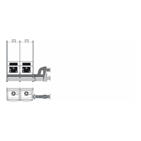 Buderus TL2 Kaskadenunit mit Isolierung ohne Weiche, DN 65, PN 6, Gas R 2, PN 16