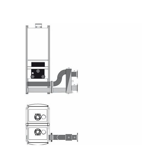 Buderus TR2 Kaskadenunit mit Isolierung ohne Weiche, DN 65, PN 6, Gas R 2, PN 16