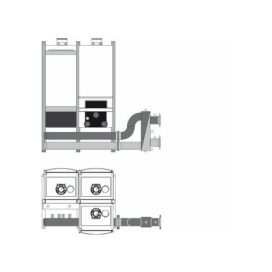 Buderus TR3 Kaskadenunit mit Isolierung ohne Weiche, DN 80, PN 6, Gas R 2, PN 16