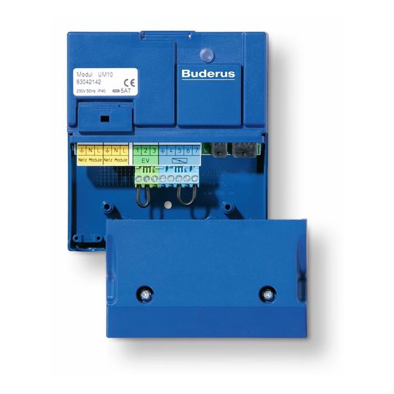 Buderus Modul UM10 S06 Abgas/Wärmeerzeuger Funktionsmodul Logamatic EModul System Plus