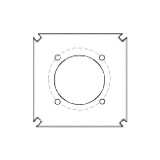 Buderus Brennerplatte GE315, 270x270mm Brennerloch 160, Lochkreis 200/300, M10