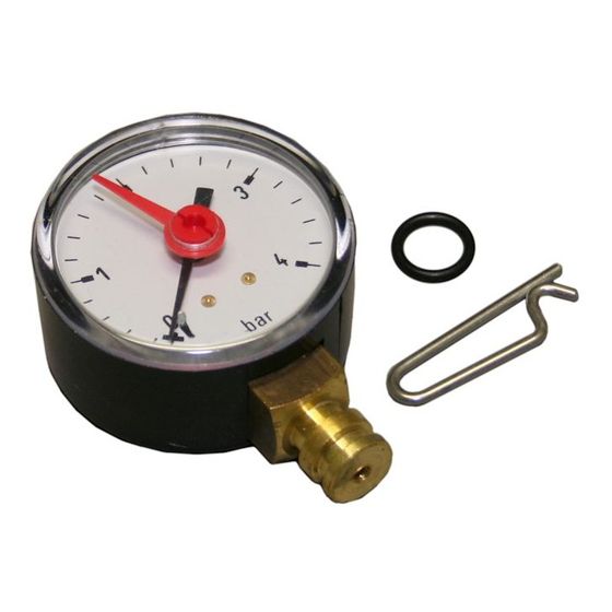 Buderus Manometer mit Steckverbindung für GB142-45/60