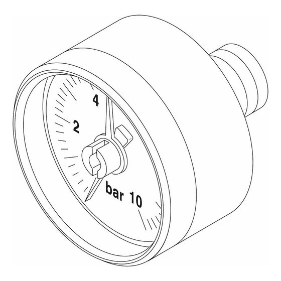 Buderus Manometer 4bar, 1/4