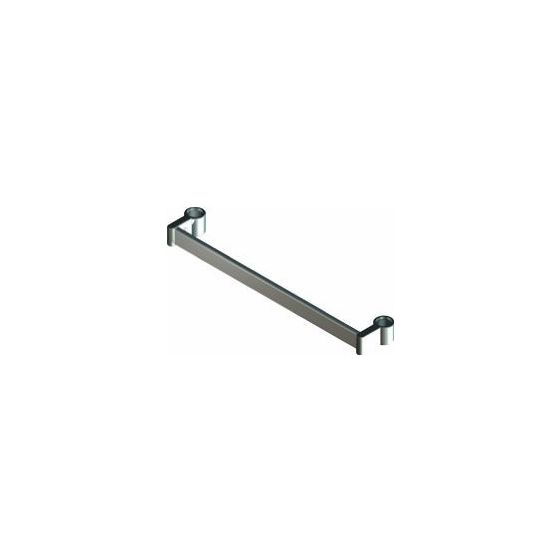 Buderus Handtuchhalter Röra, verchromt, Rohr 1000mm, kürzbar, RAL 9016 Verkehrsweiß