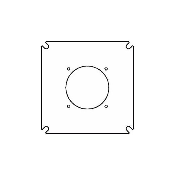 Buderus Brennerplatte GE615, 430x430mm Brennerloch 230, Lochkreis 280, M12