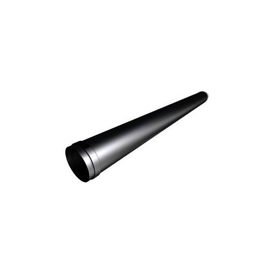 Buderus Anschlussstutzen verstellbar 400x0,6mm Schwarz/Emaille