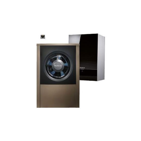 Buderus Logatherm Wärmepumpe WLW196-6 iARB, KM R410A reversible bivalent, 7,6kW bei A2/W35, Schwarz