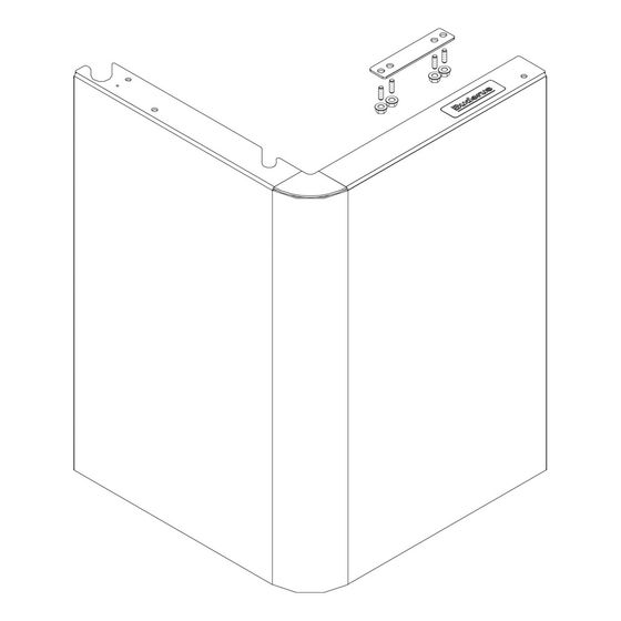 Buderus Frontblende unten Versura, Schwarz