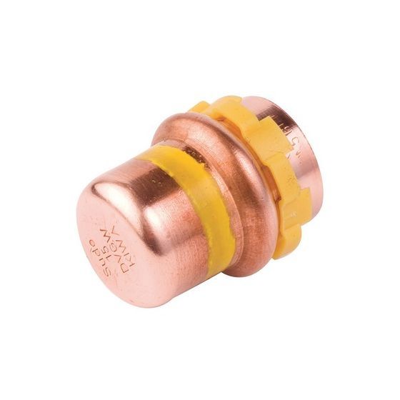 Buderus Logafix Kupfer Gas Kappe Innengewinde 28mm mit V-Kontur