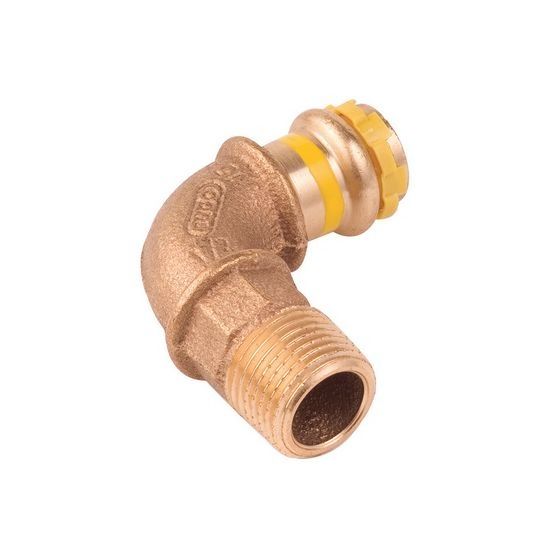 Buderus Logafix Rotguss Gas Bogen 90 Grad Innen/Außengewinde 28mm x R 1