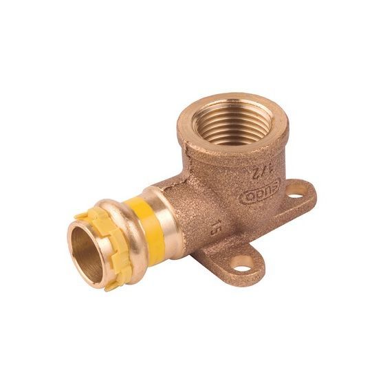 Buderus Logafix Rotguss Gas Wandscheibe 90 Grad Innen/Innengewinde 22mm x Rp 3/4