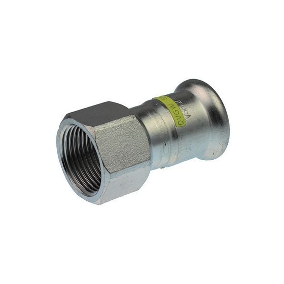 Buderus Logafix Edelstahl Gas Übergangsstück Innen/Innengewinde 22mm x Rp 3/4
