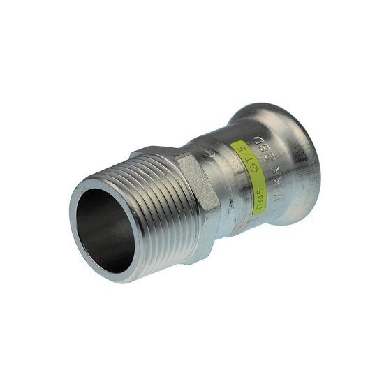 Buderus Logafix Edelstahl Gas Übergangsstück Innen/Außengewinde 76,1mm x R 2 1/2