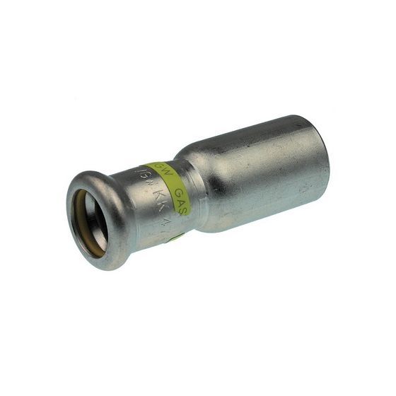 Buderus Logafix Edelstahl Gas Reduzierstück Außen/Innen 108x54mm mit M-Presskontur