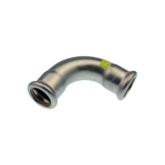 Buderus Logafix Edelstahl Gas Bogen 90 Grad Innen/Innen 88,9mm mit M-Presskontur