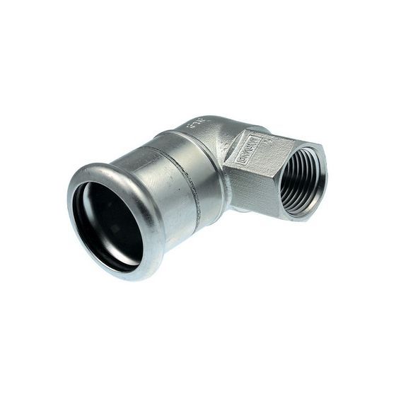 Buderus Logafix Edelstahl Übergangswinkel 90 Grad Innen/Innengewinde 28mm x Rp 1