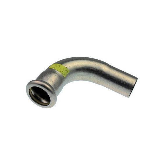 Buderus Logafix Edelstahl Gas Bogen 90 Grad Innen/Außen 88,9mm mit M-Presskontur