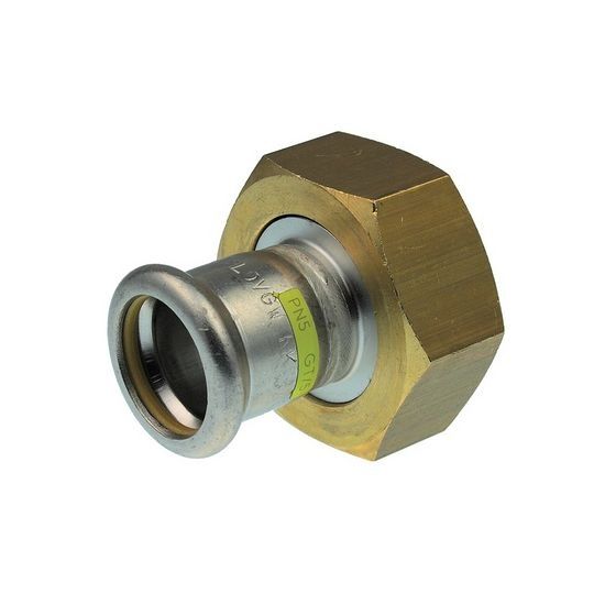 Buderus Logafix Edelstahl Gas Anschlussverschraubung Innen/Innengewinde 22mm x G1 1/8