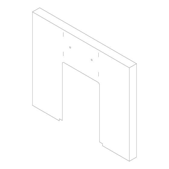 Buderus Vorderwand oben für SB 145-185kW LxBxH 980x1075x80mm 8738804624