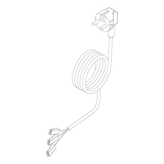 Buderus Netzkabel mit Stecker, 8732920402