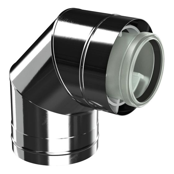 Buderus Bogen konzentrisch DN 160/225 87, Edelstahl