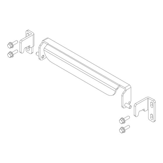 Buderus Griff Aschekasten mit Halterung