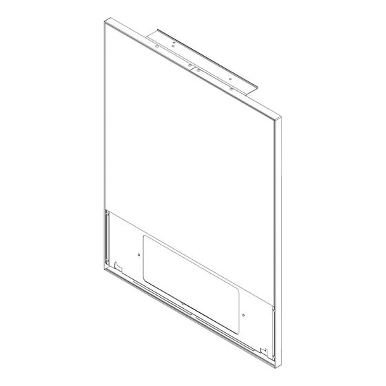 Buderus Vorderwand Bu oben aus Glas Schwarz, 8738211377