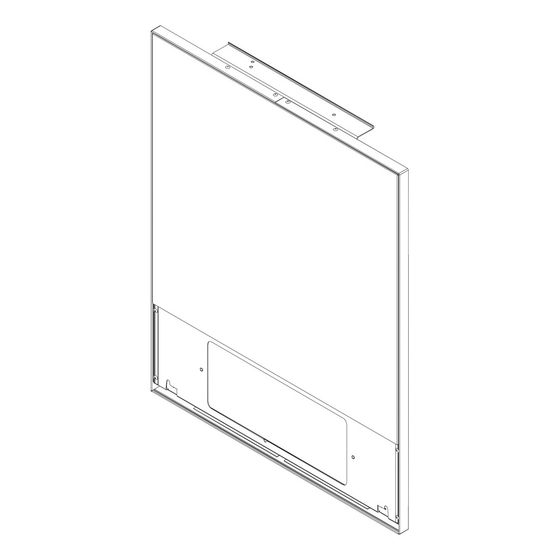 Buderus Vorderwand Bu oben aus Glas Weiß, 8738211378