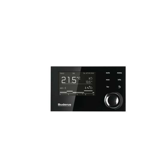 Buderus Logamatic System-Bedieneinheit RC310 mit Außenfühler T1, für DE, AT und LU, Schwarz, 7738113411