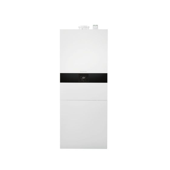 Buderus Logamax plus, Gas-Brennwertgerät GBH172i-24 T100S H 24kW, 30kW, WW, Erdgas H, 100l-Speicher, Weiß