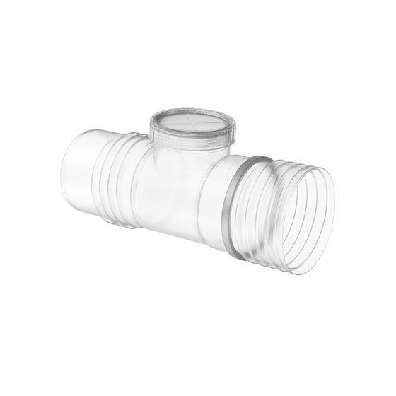 Buderus Rohr DN 125 mit Prüföffnung für flexibles Abgasrohr Polypropylen