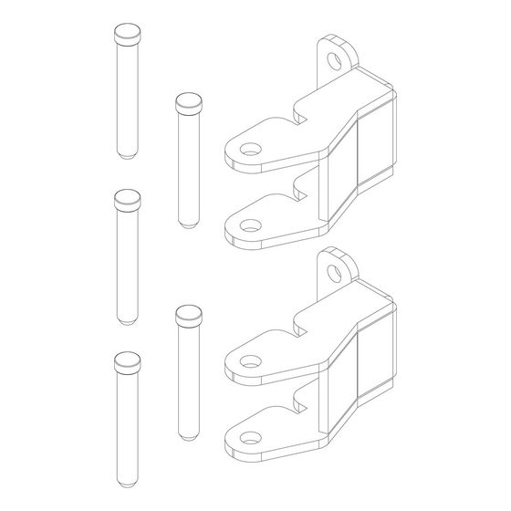 Buderus Scharniere für Glastür mit Bolzen, 8732920395