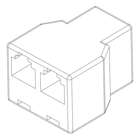 Buderus Adapter RJ12 6P6C 2F-1F