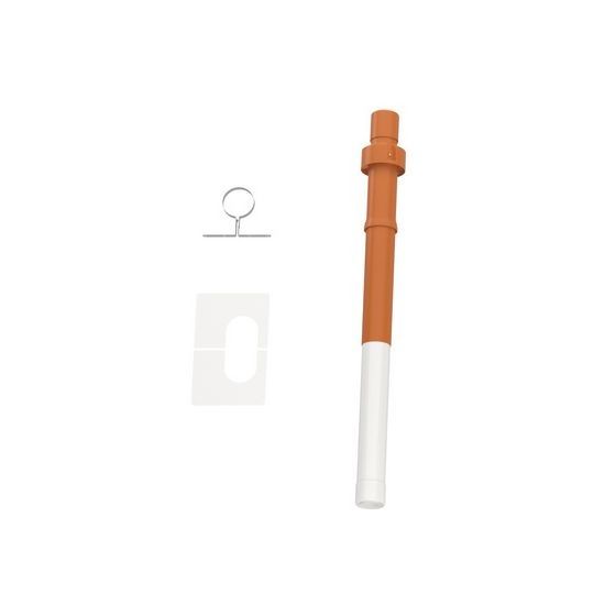 Buderus Grundbausatz C33x, DN 80/125, Dachdurchführung C33x, Rot