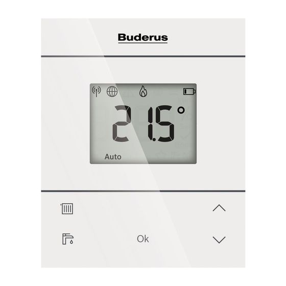 Buderus Logamatic System-Bedieneinheit RC120 für Logamatic BC400 für DE, LU, AT und CH