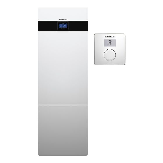 Buderus Logaplus Wärmepumpe WSW186i KM R410A T2 12kW B0/W35, interner Speicher 180l, Blechverkleidung