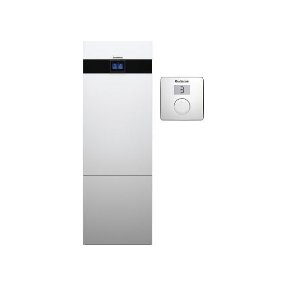 Buderus Logaplus Wärmepumpe WSW186i KM R410A T2 8kW B0/W35, interner Speicher 180l, Blechverkleidung