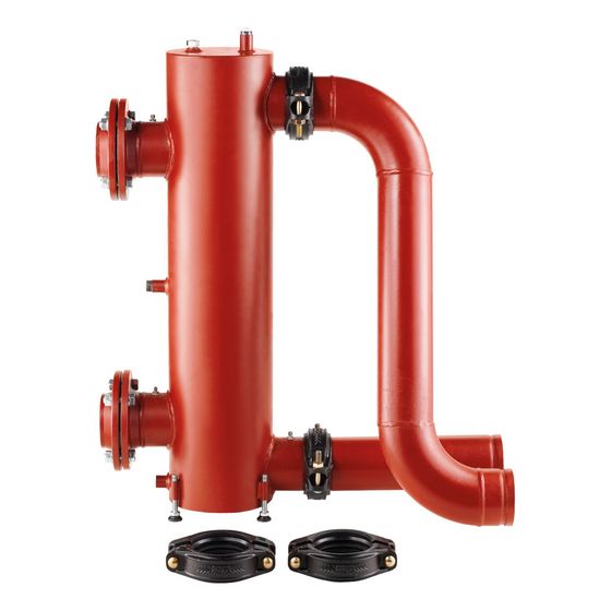Buderus Hydraulische Weiche 900kW primär Victaulic, sekundär DN 100, PN 6