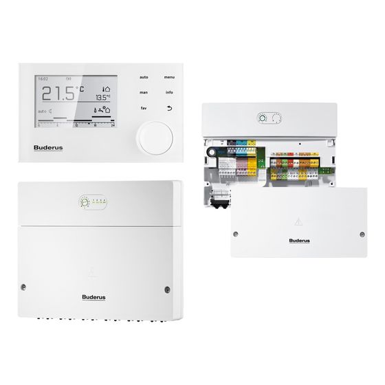Buderus Regelungsset Ladesystem, SLP RC310 autark, RC310 plus SM200 plus AM200, inklusive Fühler