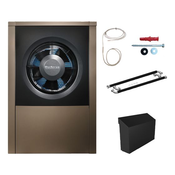 Buderus Logaplus M Wärmepumpe WLW196i A H KM R410A, WLW196i-8A H, INPA Abdeckung/Schlauch