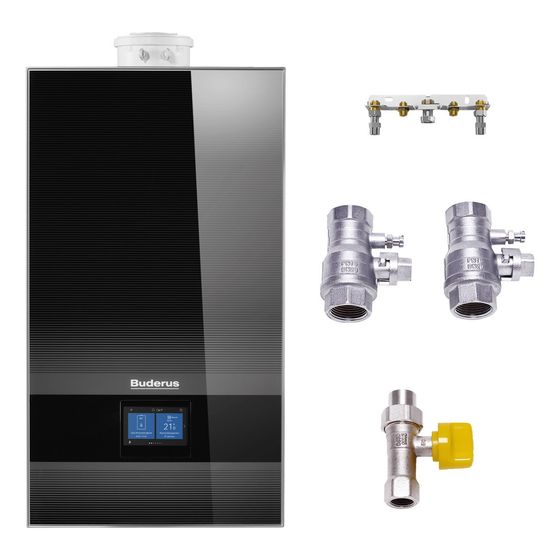 Buderus Logaplus M Gas-Brennwertgerät GB182i.2-25 Erdgas E/LL, MAPL, mit Wartungshähnen