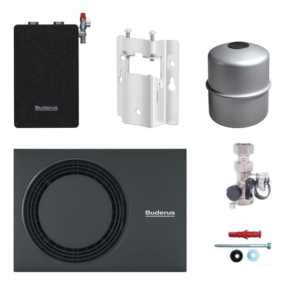 Buderus Logaplus WLW-4 MB A H ODU4, HW-Set HYC25, MAG18l für Gas-Brennwertgerät GB192