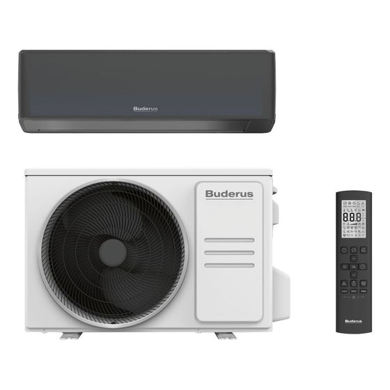 Buderus Logacool Singlesplit-Klimagerät AC186i.3-Set, R32, 2,6kW, Schwarz