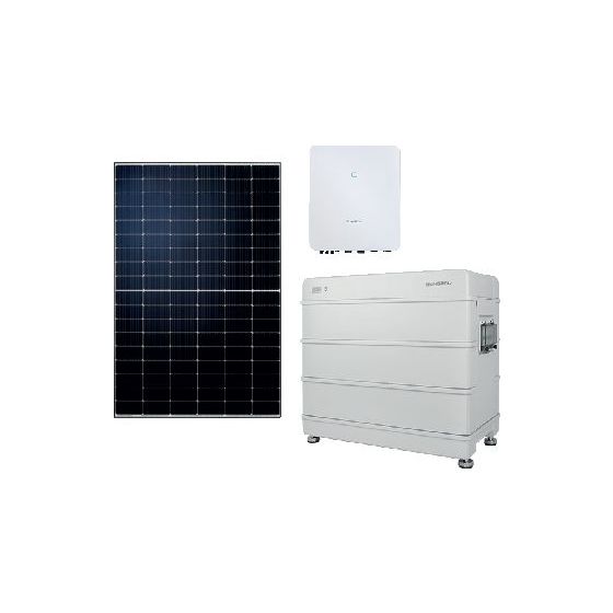 Buderus PV-Paket PV25 26 Solarmodule mit je 410Watt-Peak Glas/Folie, WR plus BAT 10,6kWp, 10kW AC, 9,6kWh Speicher