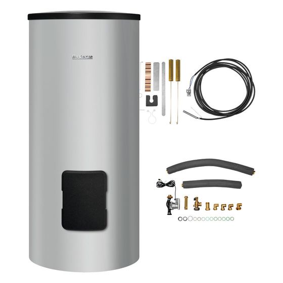 Buderus Logaplus M SU300 mit Warmwasserspeicher Logalux 294L, Silber