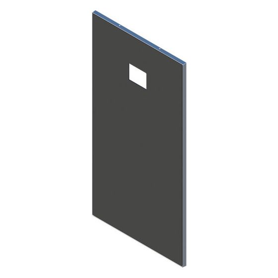 Buderus Vorderwand PMMA oben, Schwarz, 8738216402