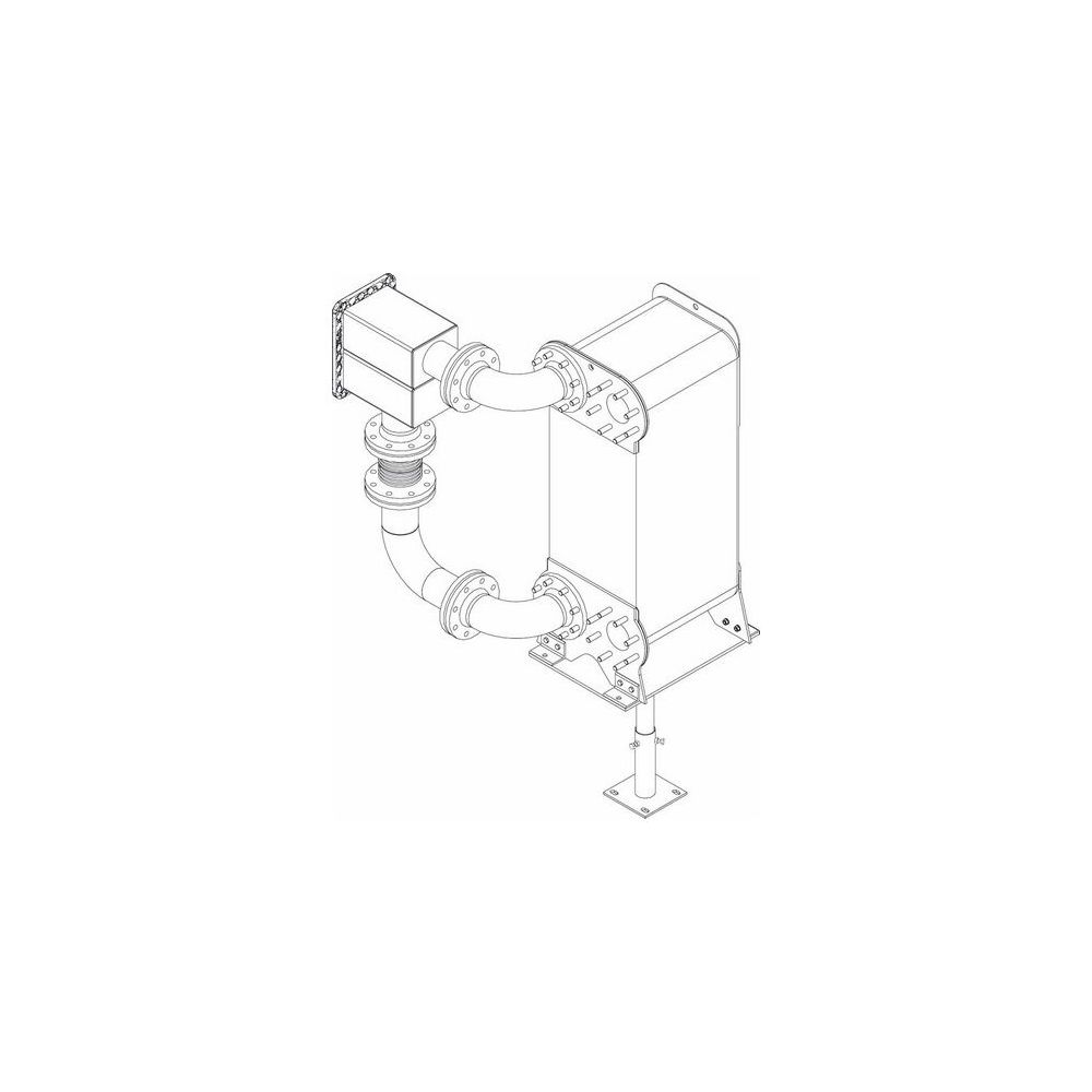 Buderus Wärmetauschergruppe Kaskade GB402 1240kW, WT DN 100, PN 16, Verrohrung WT... BUDERUS-7736613103 4047416384344 (Abb. 2)